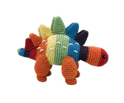 rainbow stegosaurus rattle